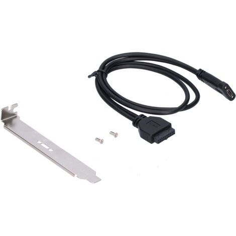 Câble Adaptateur USB 3.0 19 Broches vers Prise USB Type‑C Externe 50cm