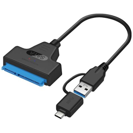 Câble adaptateur USB 3.0 USB C vers SATA pour disque dur - Câble de données