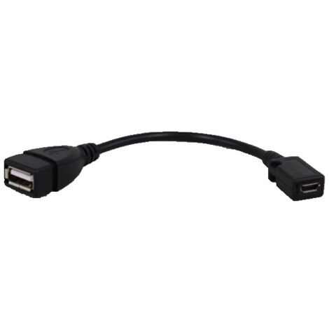 Câble adaptateur USB femelle vers micro-USB femelle, câble adaptateur USB femelle vers V8 femelle, câble adaptateur court USB femelle vers V8 femelle