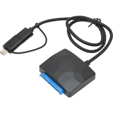 Câble Adaptateur USB Type C vers SATA 3.0 pour Disque Dur 2.5/3.5 Pouces, Compatible PC, Console de Jeu et Ordinateur Portable