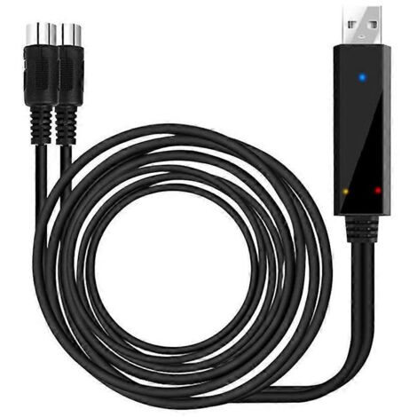 Câble adaptateur USB vers clavier MIDI pour PC et musique