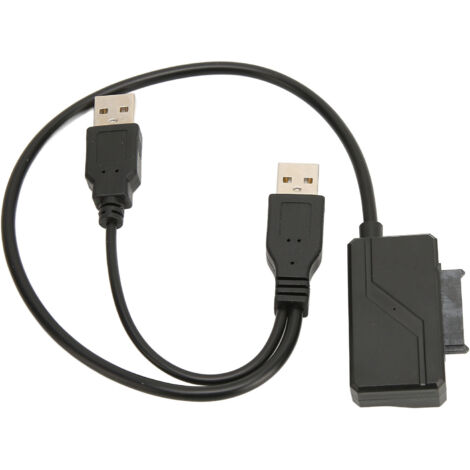 Câble adaptateur USB vers SATA 6/7 pour disque dur externe et lecteur DVD, 480 Mbps plug-and-play