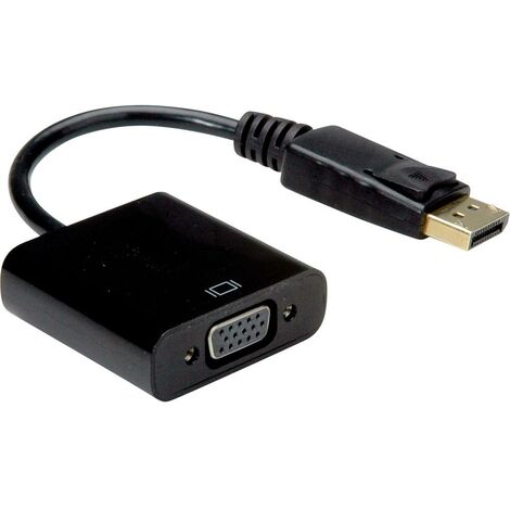 Cable DisplayPort negro RS PRO con. B: VGA hembra, long. 150mm