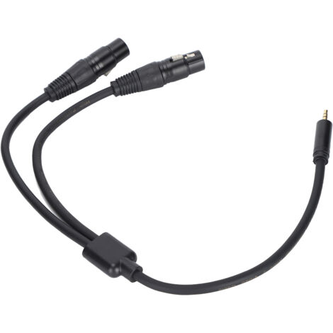 Câble adaptateur Y JORINDO double XLR femelle vers jack mâle 3,5 mm (1/8 pouce) pour connexion audio