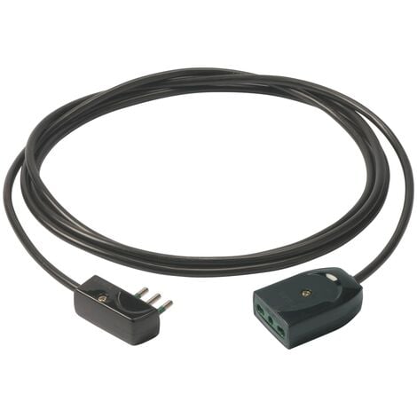 Cable alargador eléctrico HO3VVH2-F 5m negro - Zenitech