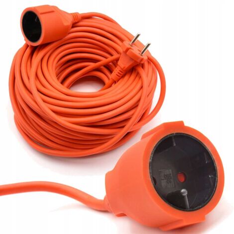 Cable alargador eléctrico de jardín de 20 m