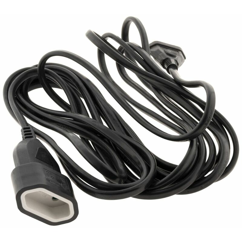 

Cable alargador eléctrico HO5VVF 3G1.5mm² 10m negro - Zenitech