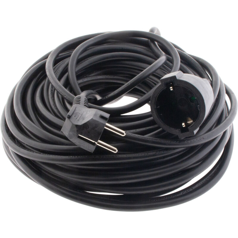 

Cable alargador eléctrico HO5VVF 3G1.5mm² 25m negro - Zenitech