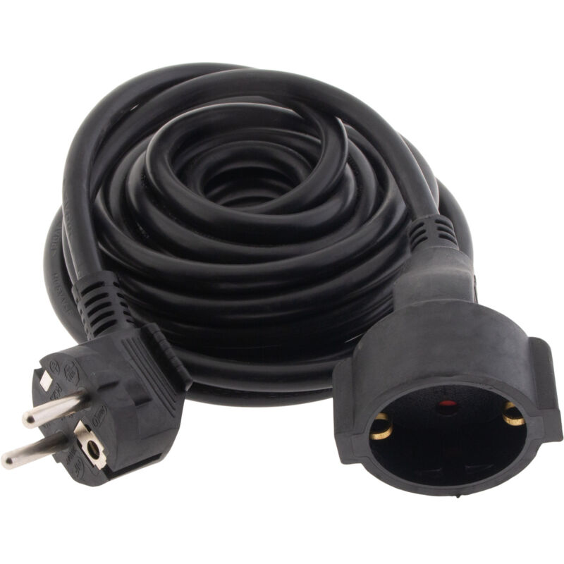 

Cable alargador eléctrico HO5VVF 3G1.5mm² 5m negro - Zenitech