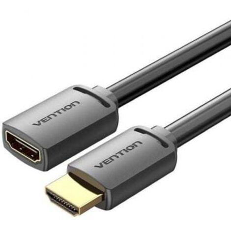 Cable Alargador HDMI 4K Vention AHCBF/ HDMI Macho - HDMI Hembra/ 1m/ Negro