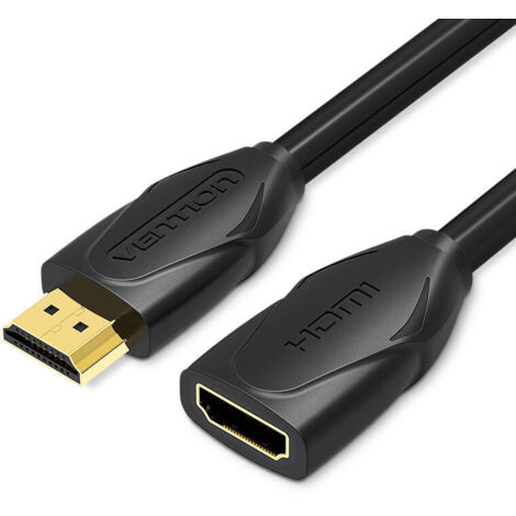 Cable Alargador HDMI Vention VAA-B06-B300/ HDMI Macho - HDMI Hembra/ 3m/ Negro