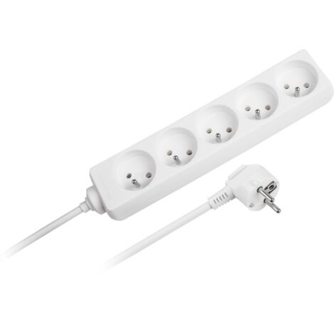 Cable alargador Rebel de 3 m con 5 tomas de corriente