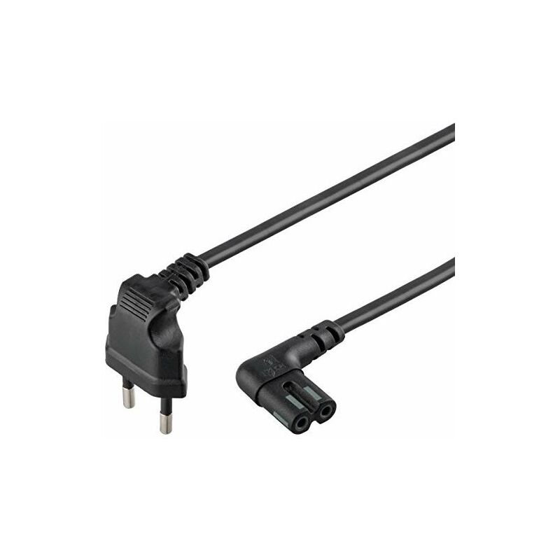 

Cable alimentacion IEC-320 acodado - C7 acodado PlayStation 1.5 M Negr