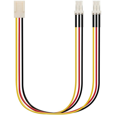 Cable Alimentacion Interno PC 3PIN Hembra A 2 3PIN