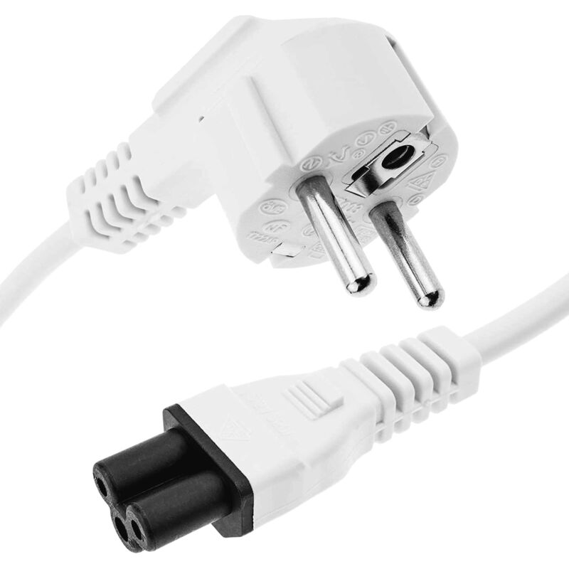 

Cable alimentacion Trebol IEC-320-C5 2 M Blanco