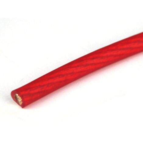 Cable alimentation 1mm2 - 100m - Rouge - Cuivre - Classe 5