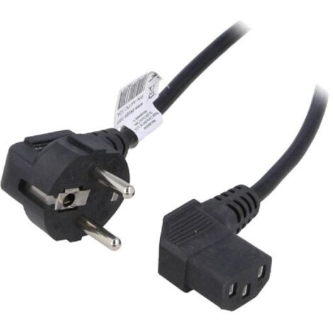 Cable alimentation angulaire vers C13 femelle angle 90 3m