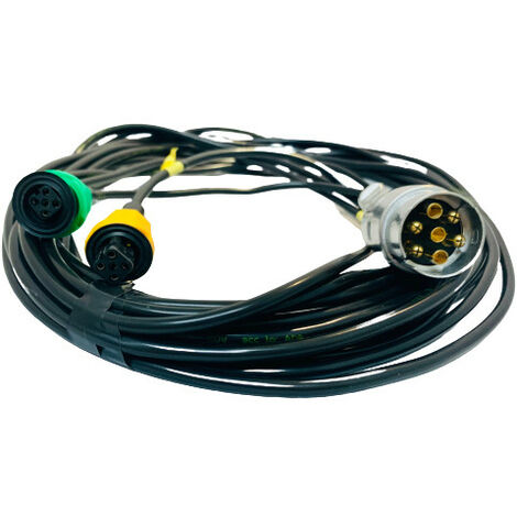 Câblage électrique de remorque 4,0 m à 7 broches [connecteurs baïonnette à  5 broches]