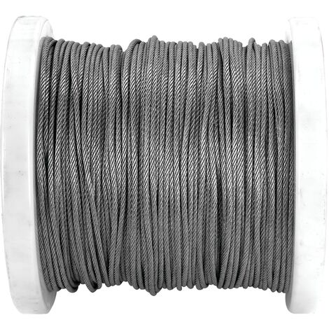Cavo Resistente Alla Corrosione Cavo In Acciaio Inox A4 316 - 7x7 (49 Fili), Disponibile In Vari Diametri Da 1mm A 4mm Cavo Inox A4 316 7x7