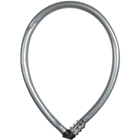 Câble antivol 55cm finition gris argent ABUS 1100 55 S GRIS