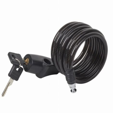 Master Lock – Câble antivol à clé 1,8 m en acier torsadé – Revêtement vinyle anti-rayures – Système de verrouillage à goupilles – Inclus 2 clés - 8126EURDPRO