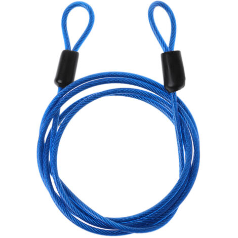 Câble antivol en acier de 1 m avec boucle de sécurité pour vélo, protection antivol.-AquaForge