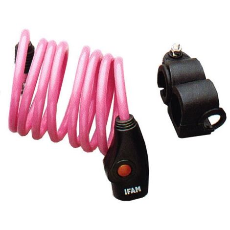 Câble antivol en spirale pour vélo IFAM Junior 180 cm 000502