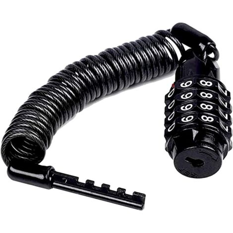 Cable Antivol Vélo 1 PCS Chane Antivol Vélo à Code 160cm