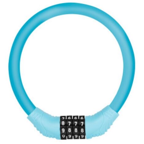 Câble antivol vélo avec code Bleu