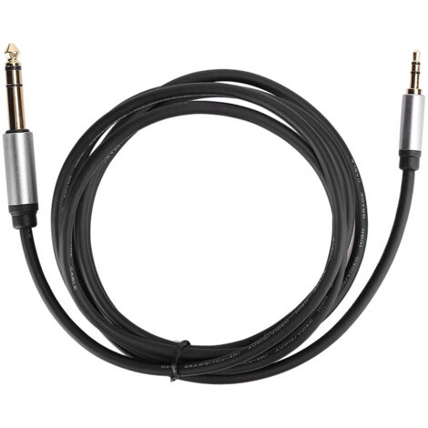 Câble audio 3,5 mm à 6,5 mm mâle-mâle, qualité HiFi, pour téléphone, 1,8 m