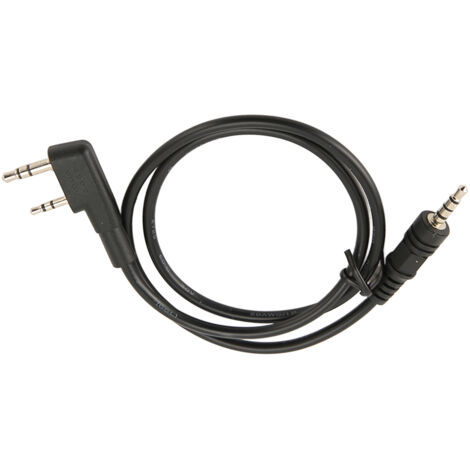 Câble audio 3,5 mm pour talkies-walkies tels que TK 240, VEV 3288S, PX 777, FD 6288, LT 2288 et TC 268, et équipements sans fil compatibles.