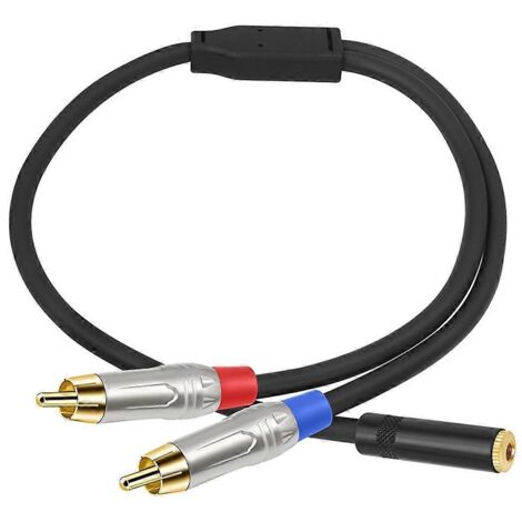 Câble audio 3,5 mm vers répartiteur en Y femelle-mâle (photo couleur)