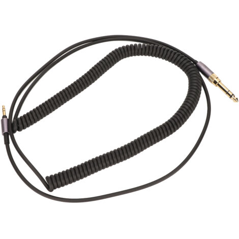Câble audio 3.5mm rétractable 3m avec adaptateur XLR pour casque, cinéma maison et lecteur MP4