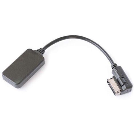 Câble audio auto haute performance, adaptateur compatible Bluetooth A4LA6LQ3Q5Q7 pour voiture, transmission sans fil stable, connexion rapide et facile, compatible avec modèles A4, A6, L, Q3, Q5, Q7.