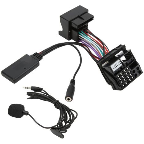 Câble audio AUX, assemblage externe de microphone résistant à la température compatible pour voiture.