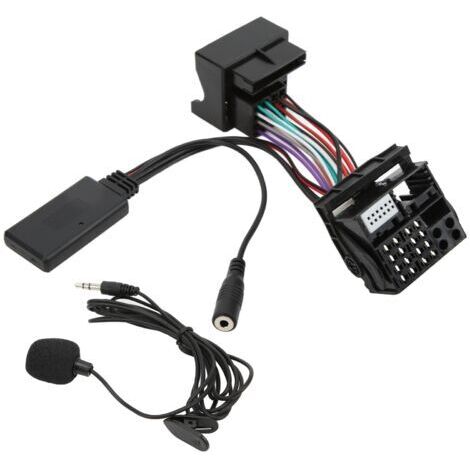 Câble audio AUX, assemblage externe de microphone résistant à la température compatible pour voiture.