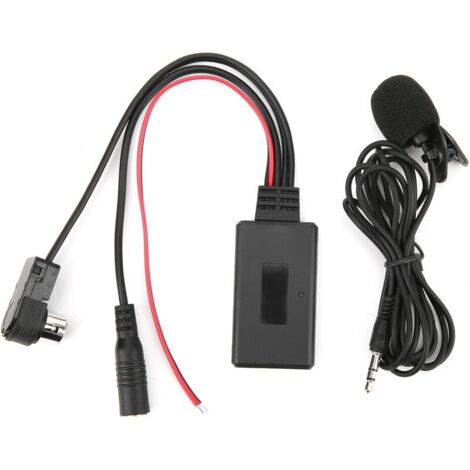 Câble Audio Auxiliaire Aramox. Adaptateur de Câble AUX Bluetooth 5.0 avec Microphone Mains Libres Adapté pour Alpine CDA-9857 CDA-9886 CDA-117