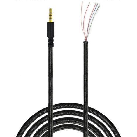 Câble audio avec connecteur jack mâle 3,5 mm pour casque HyperX Cloud II Core Pro CloudX - Stinger Revolver S