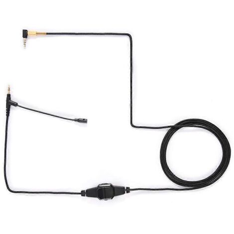 Câble audio avec micro-cravatte sans fil pour casque Bose 700, QC25, QC35, OE2