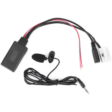 Cable Audio Bluetooth 12 broches, adaptateur AUX de voiture, connecteur avec Microphone adapté pour citron Berlingo