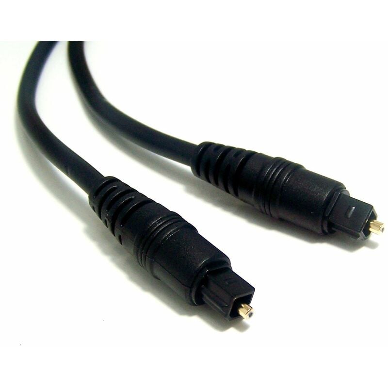 

Cable Audio de fibra óptica digital Toslink 2metros Negro Macho/Macho