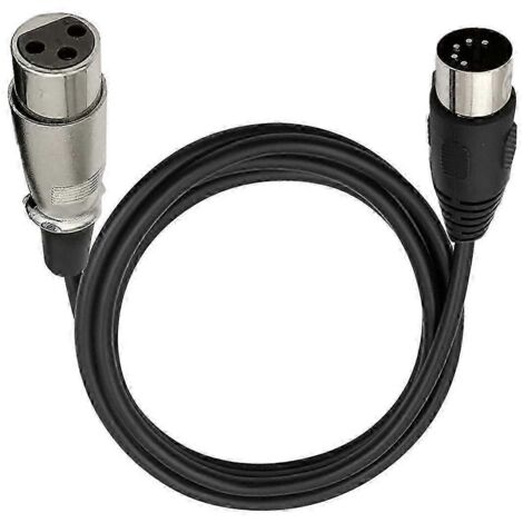Câble audio DIN 5 broches vers XLR 3 broches pour connecter des instruments de musique ou des câbles MIDI ou XLR DIN 5P MaBlack