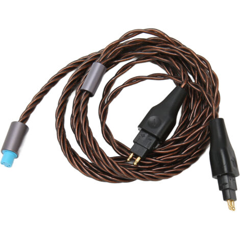 Câble audio en cuivre argenté pour casque Sennheiser HD650, HD660S, compatible avec HD600, HD580 et HD6XX