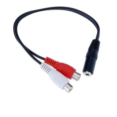 Adam Hall Cable de audio Jack 6.3mm a RCA - 6 metros - K3TPC0600