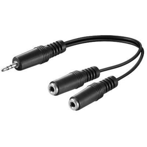 Câble audio MicroConnect 2 x 3,5 mm 0,2 m