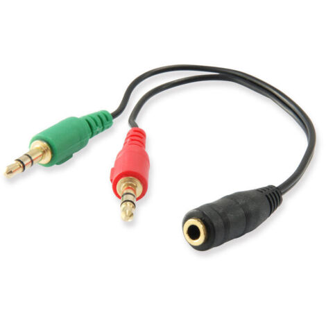 CABLE AUDIO MINI JACK 3.5MM HEMBRA A 2 JACK 3.5MM MACHO