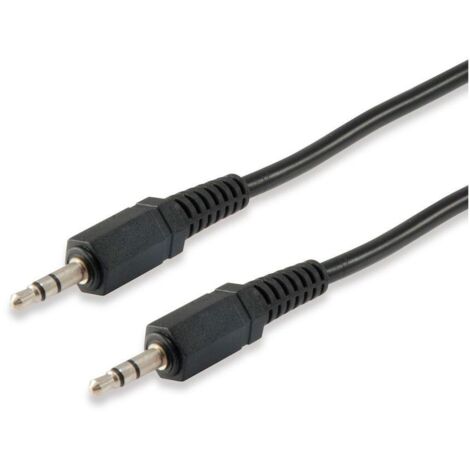 CABLE AUDIO MINI JACK 3.5MM MACHO MACHO 2.5M EQUIP
