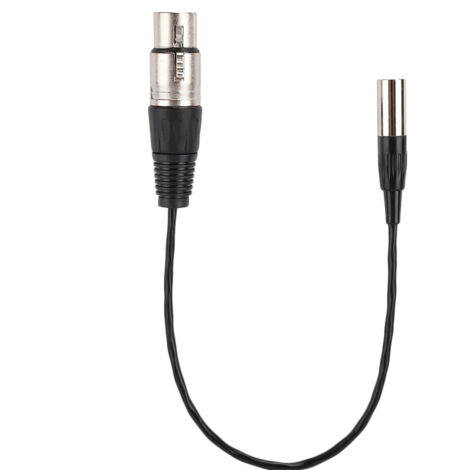 Câble audio Mini XLR 3 broches mâle vers XLR 3 broches femelle avec blindage aluminium et fil de cuivre