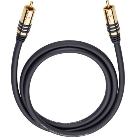 Câble audio Oehlbach 21532 [1x Cinch-RCA mâle - 1x Cinch-RCA mâle] 2.00 m noir contacts dorés