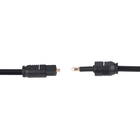 Câble Audio Optique Numérique 3.5 mm Fibre Optique 3 m pour Son Digital